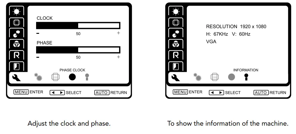 HYUNDAI HT24FGMBK01 24 Inch FHD LED Monitor - Color Adjustmen4
