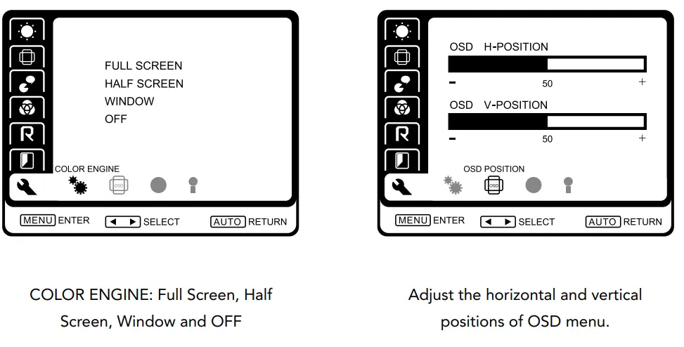 HYUNDAI HT24FGMBK01 24 Inch FHD LED Monitor - Color Adjustment3
