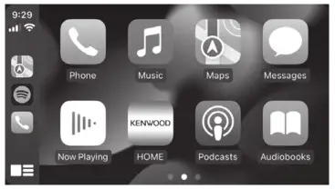 KENWOOD DMX7522S Monitor with Receiver - Apple carplay 2