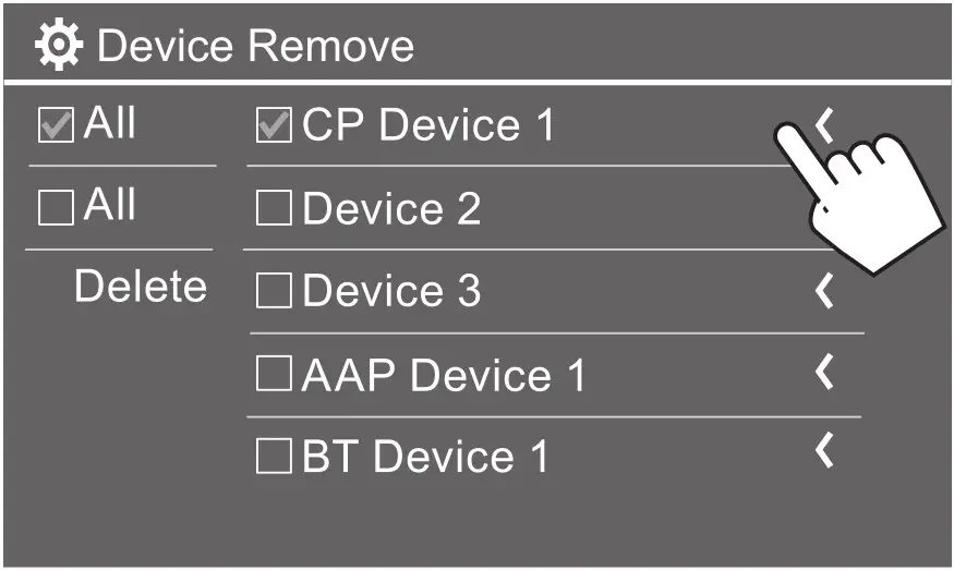 KENWOOD DMX7522S Monitor with Receiver - Deleting 2