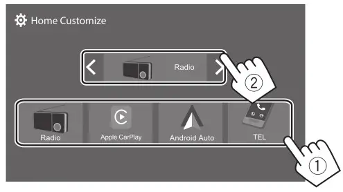 KENWOOD DMX7522S Monitor with Receiver - Home s creen