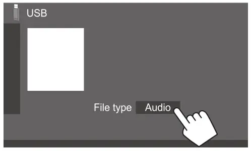 KENWOOD DMX7522S Monitor with Receiver - Selecting