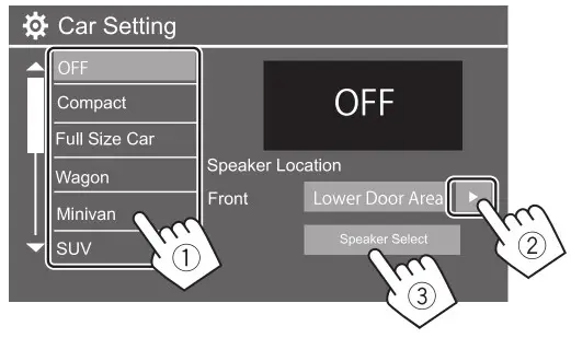 KENWOOD DMX7522S Monitor with Receiver - Speaker Select