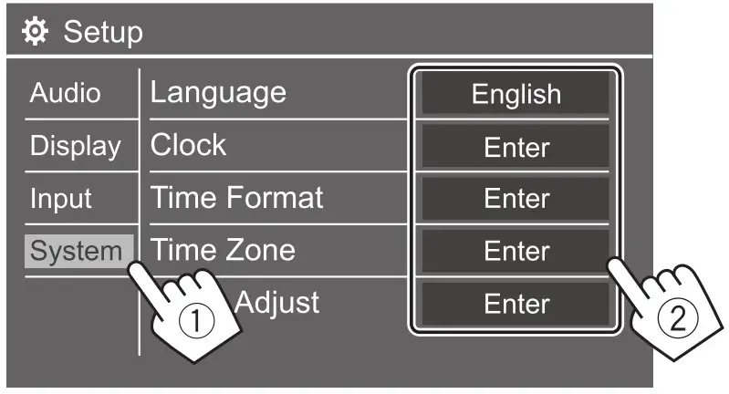 KENWOOD DMX7522S Monitor with Receiver - appropriate setting