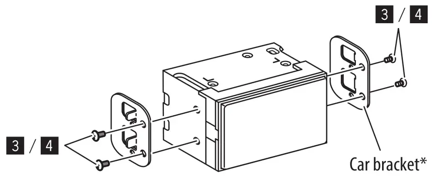 KENWOOD DMX7522S Monitor with Receiver - bracket removed