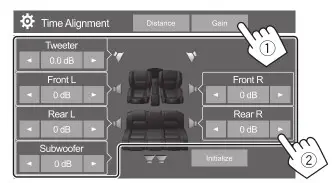 KENWOOD DMX7522S Monitor with Receiver - each speaker