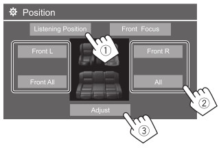 KENWOOD DMX7522S Monitor with Receiver - listening position
