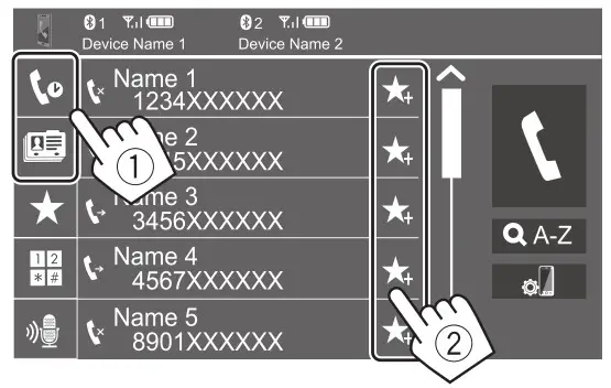 KENWOOD DMX7522S Monitor with Receiver - to preset