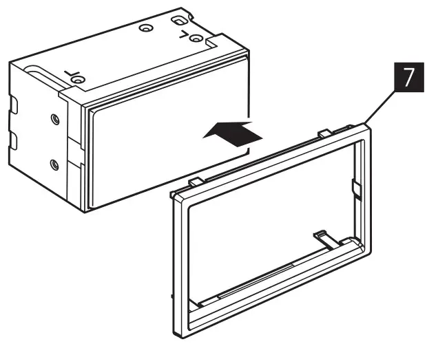 KENWOOD DMX7522S Monitor with Receiver - trim plate