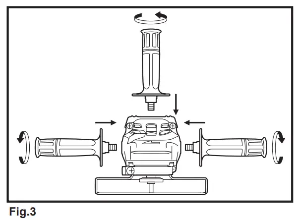 Installing side grip (handle)