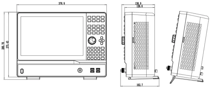 SIGLENT SSA5083A Spectrum Analyzer - Dimension