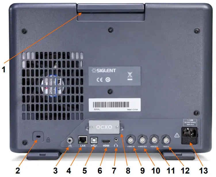 SIGLENT SSA5083A Spectrum Analyzer - Rear Panel