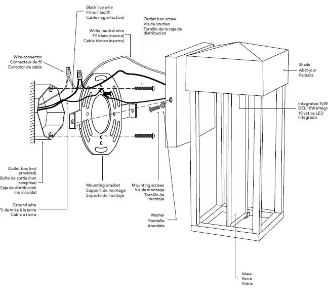 Globe-Electric-91002296-Bowie-1-Light-Galvanized-Steel-LED-Integrated-Outdoor-Wall-Lantern-Sconce-4