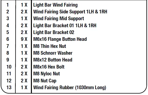 FRONT RUNNER-RRAC245-Slimsport-Rack-40-Inch-Light-Bar-Wind-Fairing-FIG- 8