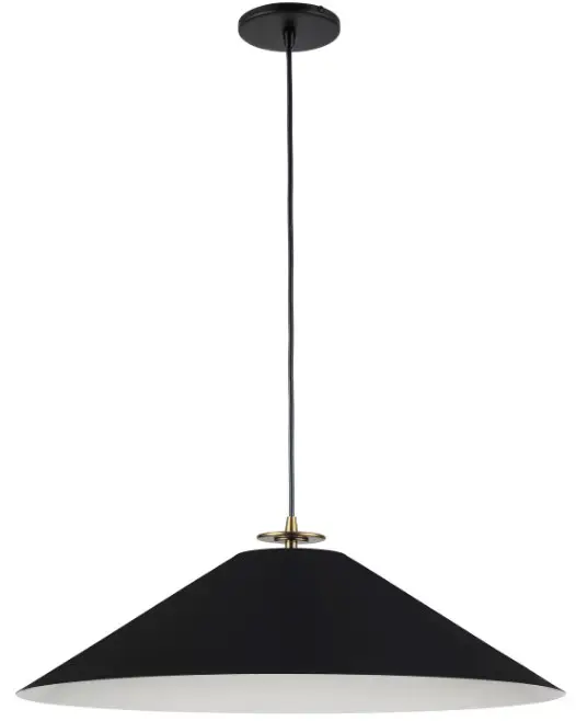 Dainolite PDC-241P Prudence 1-Light Matte White Contemporary Pendant Light