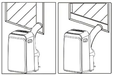 Whynter ARC-148MS 14,000 BTU Portable Air Conditioner - window slider