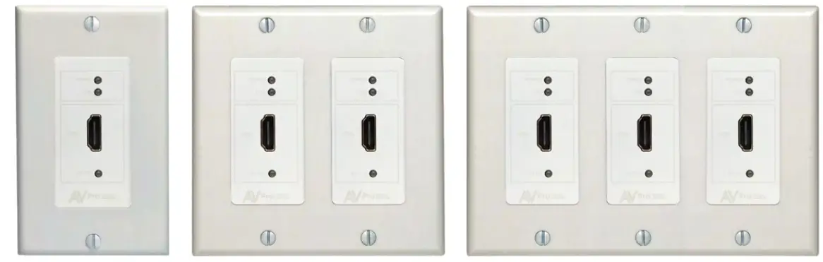 AVPro Edge AC-CXWP-HDMO-BKT Single Gang HDMI Wall Plate - Mounting Options