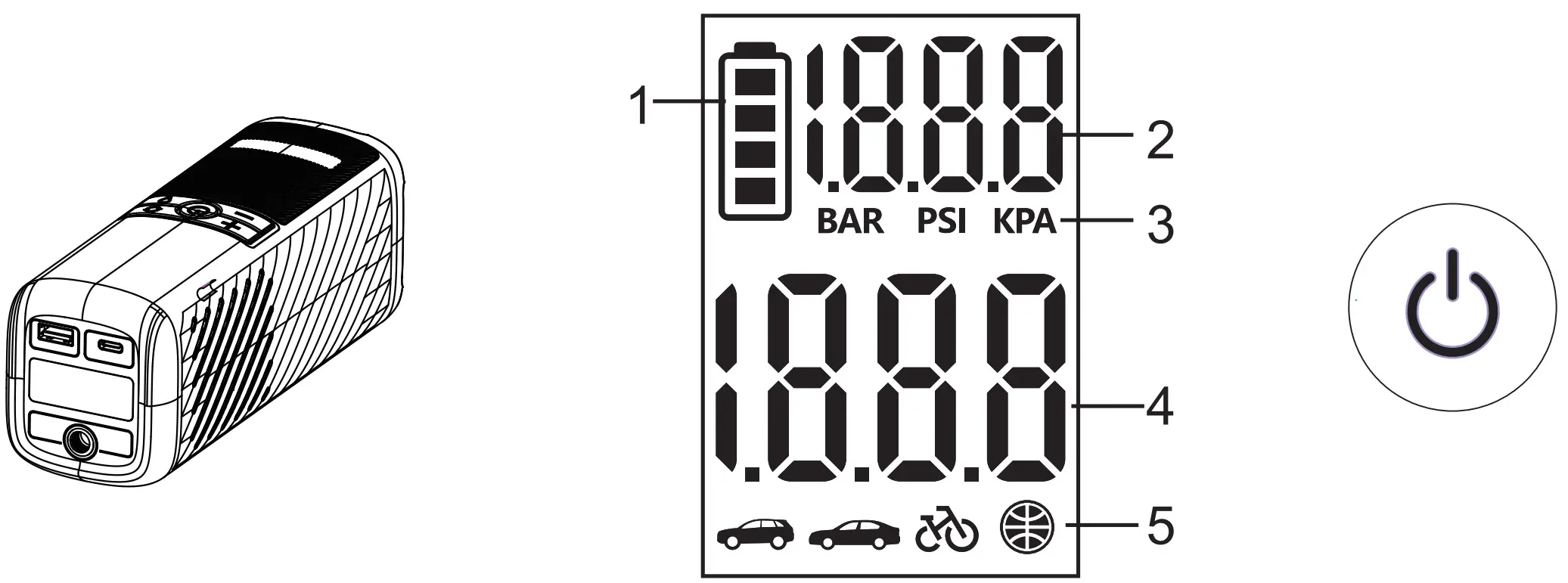 STEPS TO USE THE AIR INFLATOR