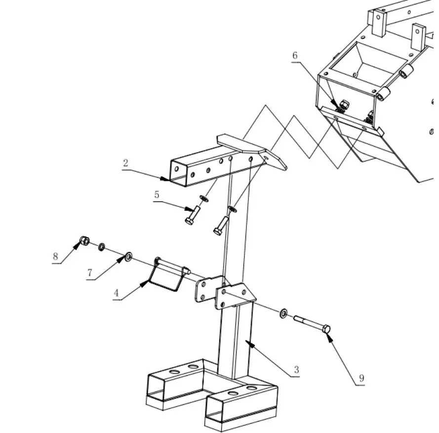 GENTRON GWC8310 Wood Chipper User Manual - Assemble the foot frame