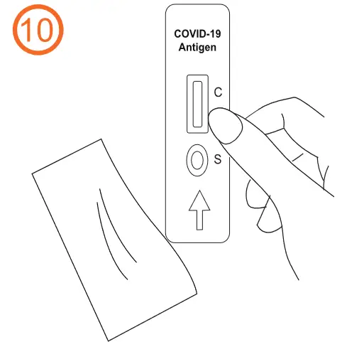 SEJOY COVG-602ST Antigen Rapid Test Cassette - steps 10