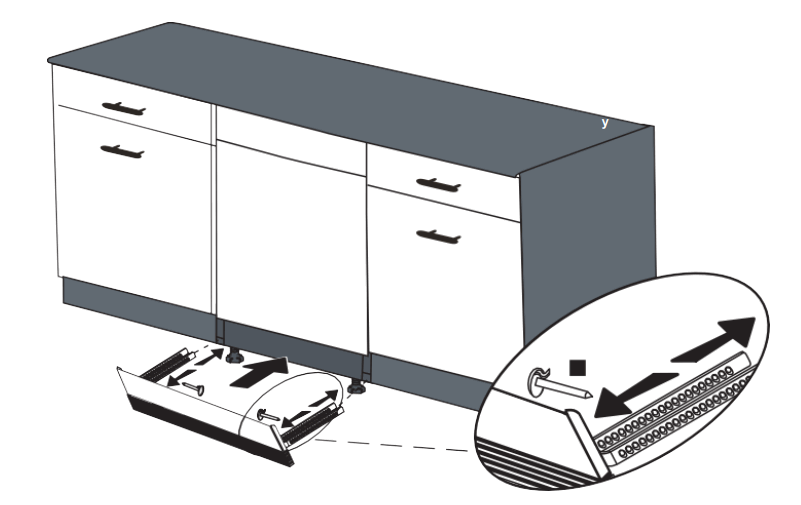 MAGIC CLEAN MCDW24WI Front Control Dishwasher - install
