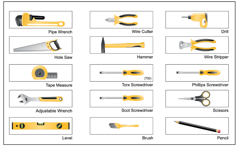MAGIC CLEAN MCDW24WI Front Control Dishwasher - tools