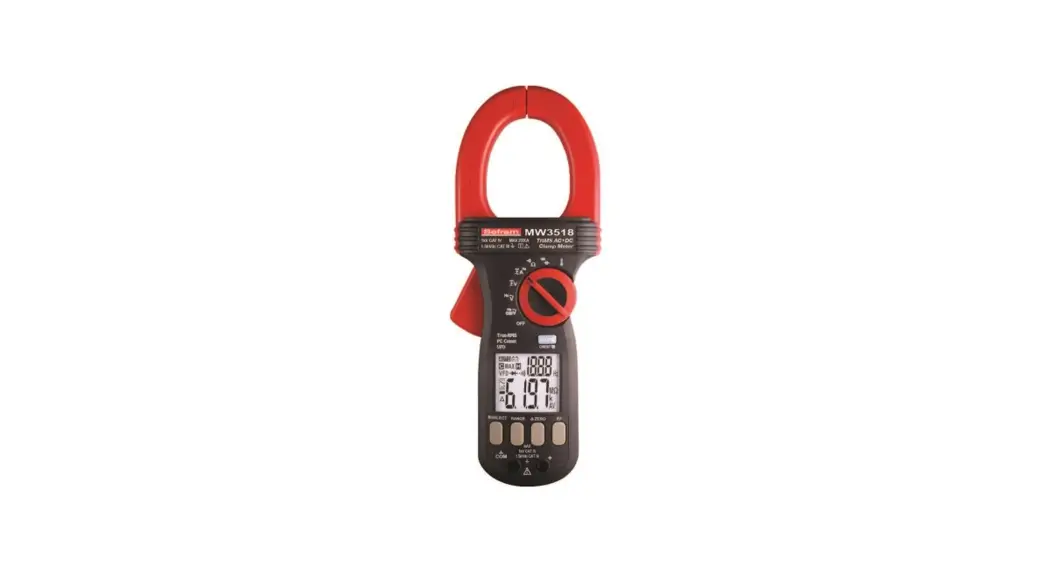 Sefram Mw3518 2000a Trms Ac Plus Dc Clamp Meter User Manual Sefram Mw3518 2000a Trms Ac Plus Dc Clamp Meter User Manual