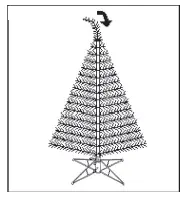 glitzhome-9-Foot-Pre-Lit-Flocked-Pencil-Spruce-Artificial-Christmas-Tree-fig- (6)