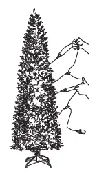 glitzhome-9-Foot-Pre-Lit-Flocked-Pencil-Spruce-Artificial-Christmas-Tree-fig- (7)