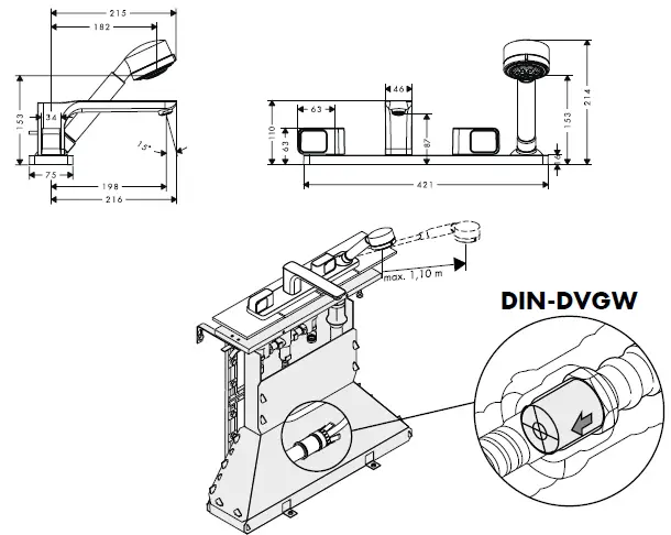 hansgrohe-AXOR-11445000-Urquiola-Bath-Mixers-fig 14