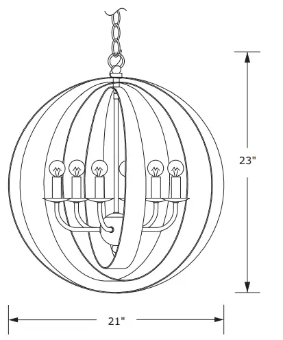 CRYSTORAMA-585-EB-GA-Luna-Six-Light-Chandelier-FIG-1