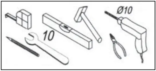 AQUALINE PL055 Washbasin Cabinet - Tools