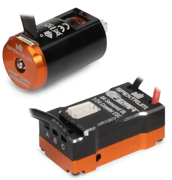 SPEKTRUM SPMXSEMC18 1:24 Scale Brushless Esc Motor Combo