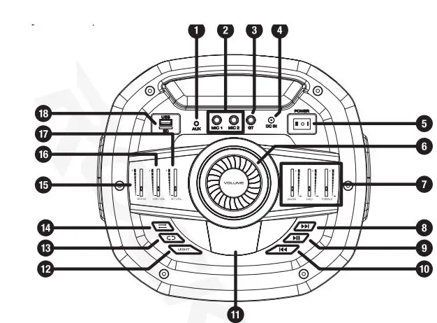ROCKVILLE B0C7JPYNBC Rock Party 6 Dual 6.5 Battery Powered Home Portable Bluetooth Speaker-fig3