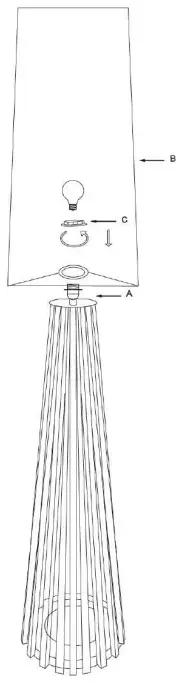 Kmart 21F360 Ninette Floor Lamp