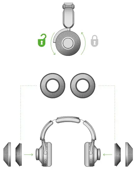 dyson zone JN.00000 Headphones with Air Purification - Assembling your headphones