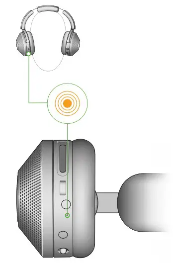 dyson zone JN.00000 Headphones with Air Purification - Charging your headphones
