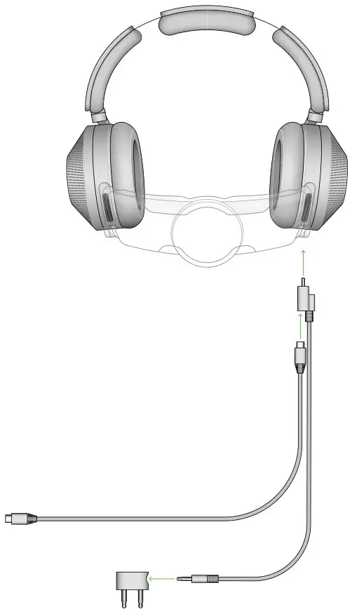 dyson zone JN.00000 Headphones with Air Purification - In-flight adaptor