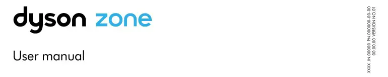 dyson zone JN.00000 Headphones with Air Purification User Manual