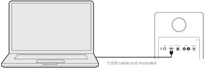 FLUANCE Ai61 Powered 6.5 Inch Stereo Bookshelf Speakers - USB Input