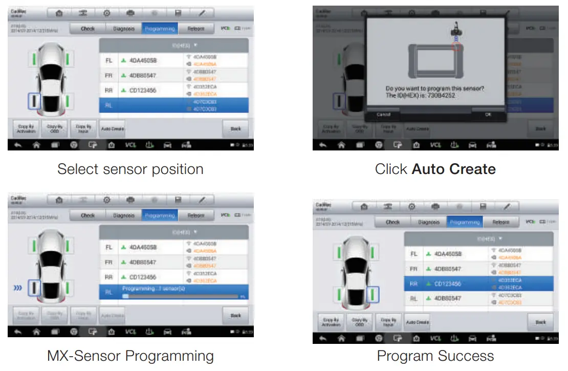 AUTEL MaxiTPMS TS608 Bidirectional Control Scan Tool - Sensor Program7