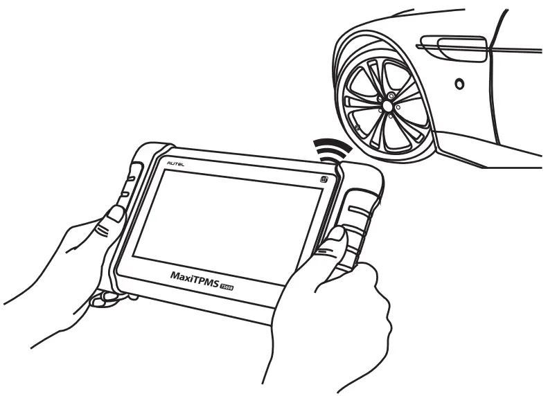 AUTEL MaxiTPMS TS608 Bidirectional Control Scan Tool - temperature