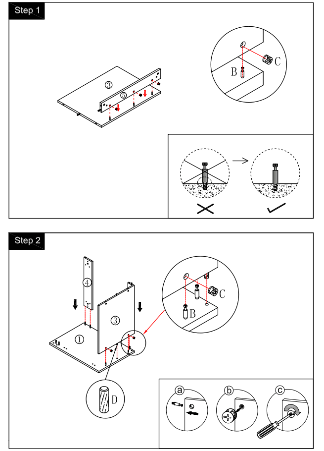 SAMA BTCYBV0305BBL Wall Mount Bath Vanity Cabinet with Top and Resin Basin - parts 2