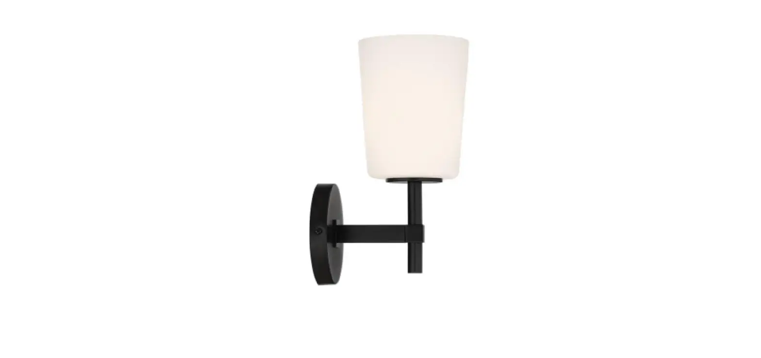 Crystorama Col-101-bk Colton 1-light Black Wall Sconce Instruction Manual