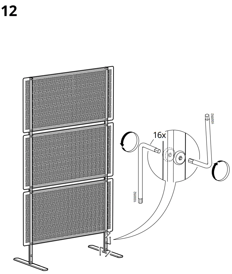 IKEA LUNGÖN Privacy Screen - Figer 7