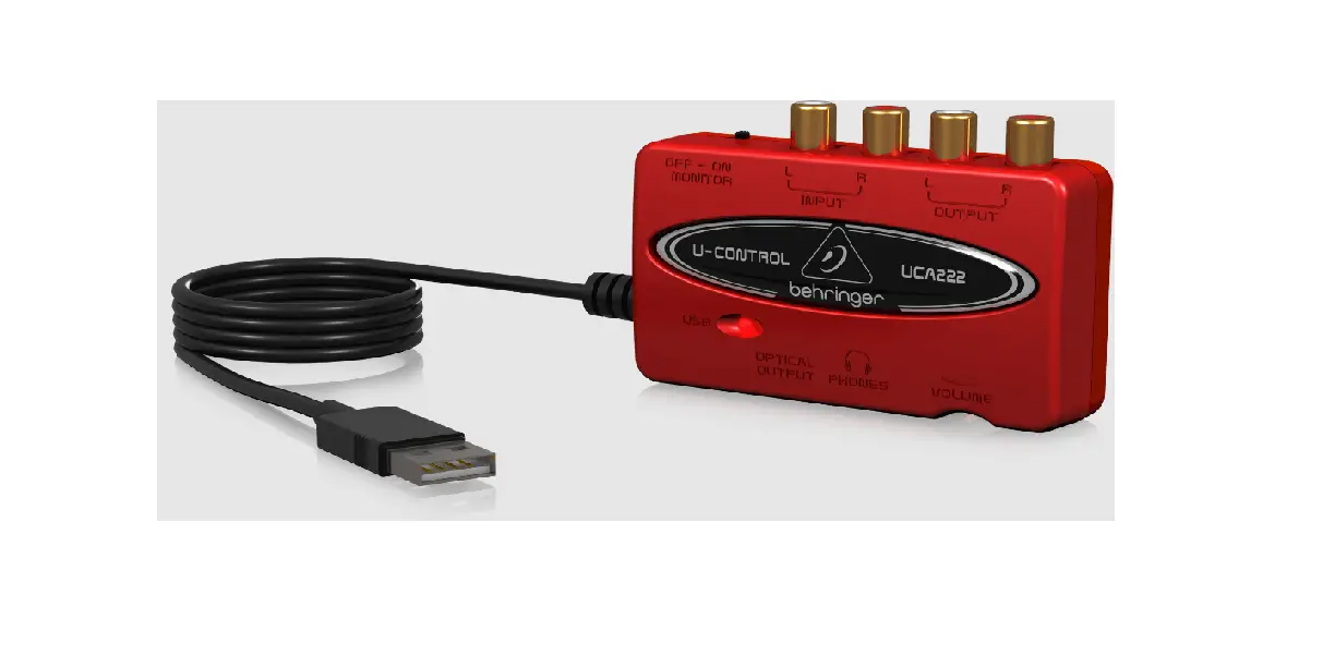 Behringer Uca222 Ultra-low Latency 2 In 2 Out Usb Audio Interface User Manual