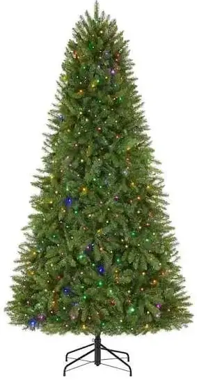 HOME ACCENTS Holiday 22HD20057 7.5 ft Redvale Pine Artificial Pre-Lit Tree