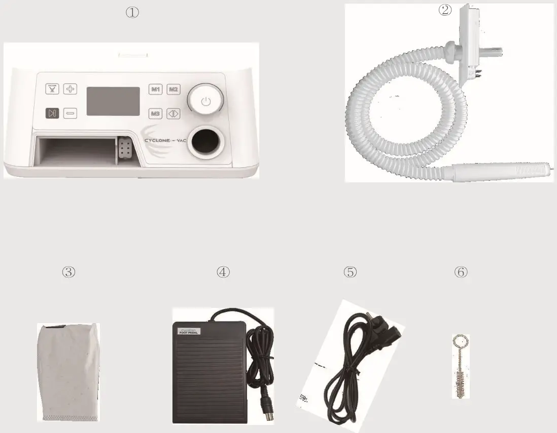 ACTIVESHOP Saeyang Nail Drill Marathon - Components name and function
