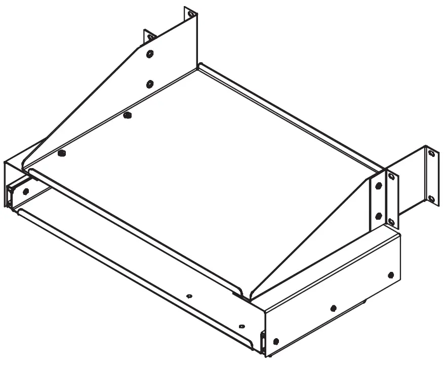 nVent HOFFMAN E19SKBM Open Frame Rack Keyboard Monitor Shelf