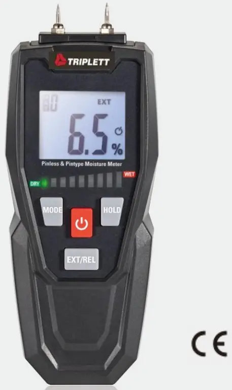 TRIPLETT MS245 Pin Pinless Moisture Meter